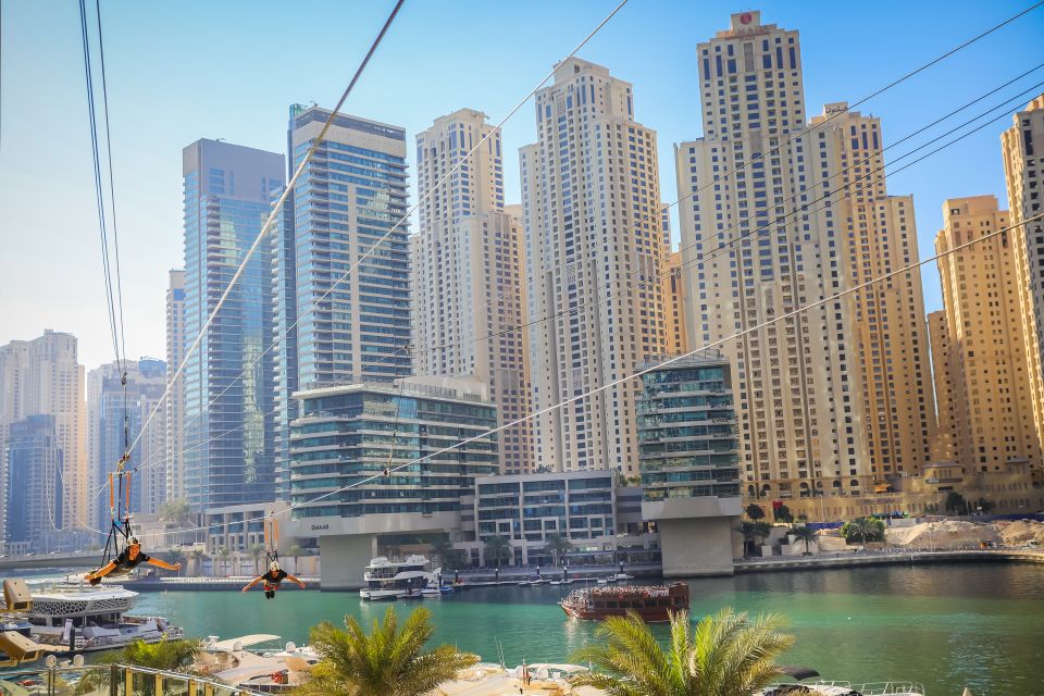 Dubai Marina XLine: The World's Longest Urban Zipline!